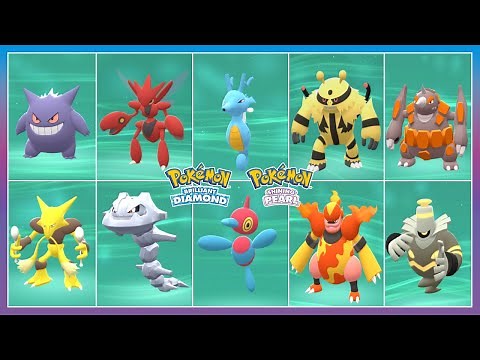 Pokémon Brilliant Diamond & Shining Pearl All Pokemon Trade Evolves From Gen (1-4)