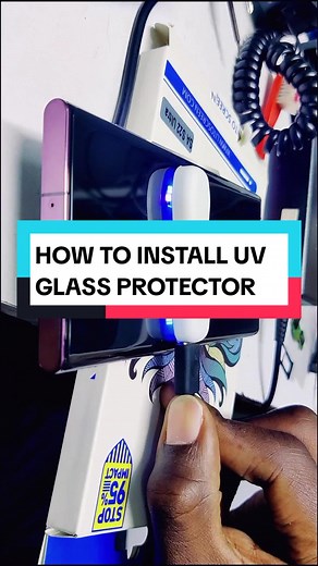 How to install a UV Smartphone Glass Protector.