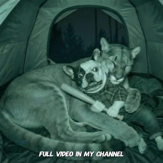 Frenchie Can Not Move! Predator or Protector?