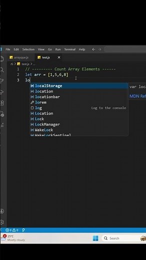 JavaScript Array Length Explained | Count Array Elements in JS #javascript #coding