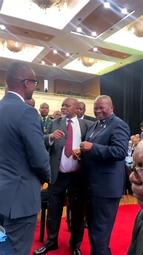 In Gaborone with Presidents of Botswana & RSA, Botswana Vice President & Speaker of Botswana Legislature and Min Mantash. The Bi- National Commission meeting was a success. Thank you for the warm reception by Botswana Community.
