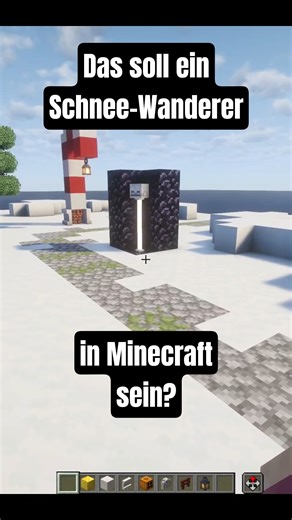 This snow hiker looks AWESOME! #minecraft #minecraftshorts #minecrafttutorial #minecraftbut