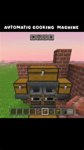 Minecraft automatic cooking machine #nobatidao #minecraft