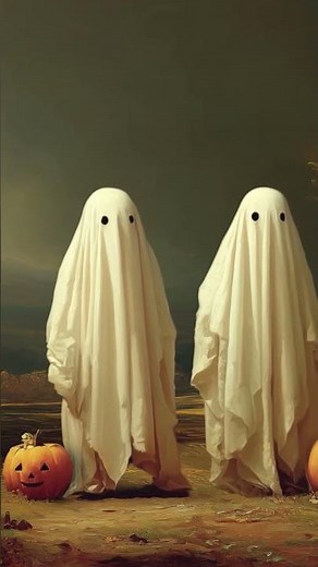 #halloween Frame TV Art in 4K | Cute Halloween Screensaver | Spooky Wallpaper | Halloween Cute Ghost