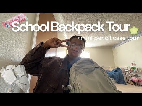 2025 (School) Backpack Tour | mini pencil case tour 🍡✨