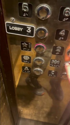 An Old but Awesome Glass Dover Traction Elevator in a #hilton Hotel