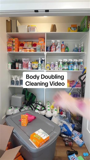 One Hour of Body Doubling Cleaning Video