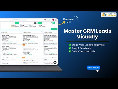 Kanban View vs List View in CRM | Manage Leads Faster in Automate Sales CRM
