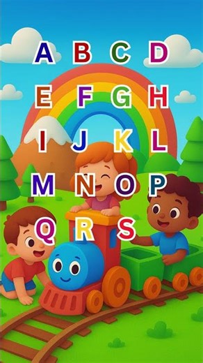 ABC Song with kids Rainbow🌈 and Colorful Animation| Learn Alphabets with Colors