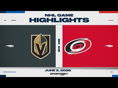 NHL Game 1 Highlights | Golden Knights vs. Hurricanes - June 2, 2026