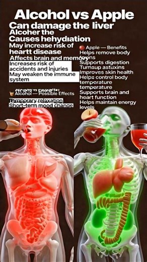 Alcohol vs. Apple Juice – Side Effects, Benefits, and Health Impacts