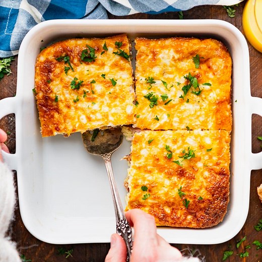 Dump-and-Bake Ham and Egg Casserole - The Seasoned Mom