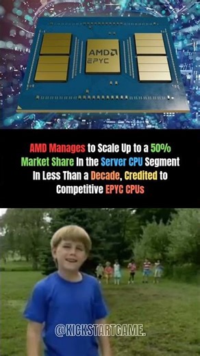 AMD Hits 50% Server CPU Market Share – EPYC Domination! 🔥