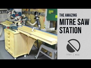 Amazing DIY Mobile Mitre Saw stand (with dust extraction)