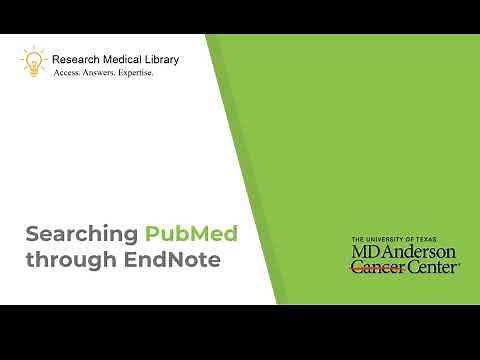Searching PubMed Through EndNote