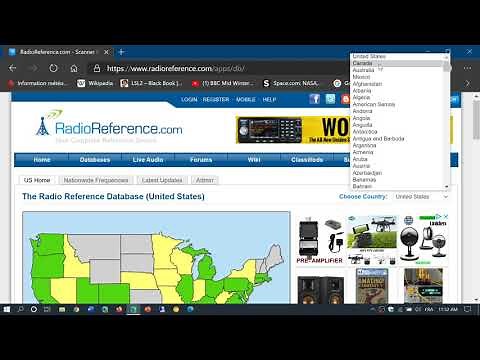 Radio Reference to find frequencies in the VHF UHF range