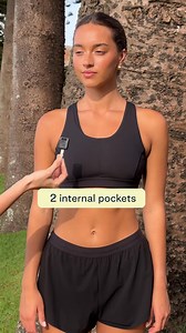 Pockets so good, you’ll forget you’re carrying stuff. 🏃‍♀️ ✔️ Pockets for your essentials ✔️ Sweat-wicking ✔️ Support Free shipping over $150 and free AU returns https://nimbleactivewear.com/collections/high-impact-sports-bras | Nimble Activewear