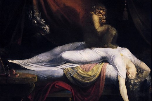 "The Nightmare" Henry Fuseli - Inspecting "The Nightmare" Painting