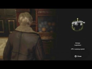 Resident Evil 4 Remake, getting the Striker legendary charm. PS5 60fps