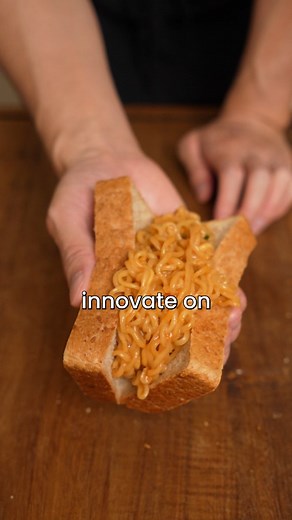 79K views · 1.6K reactions | Trying a noodle sandwich from a chef's guilty pleasure. Is it actually good? #cooking #recipe #instantnoodles | SauccEats | Facebook