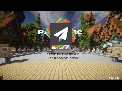 How to add PaperMC and Plugins in 24/7 Minecraft server. 24/7 Minecraft server Part II