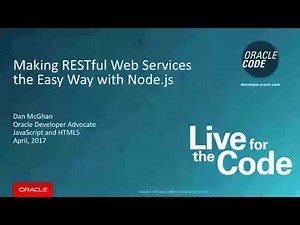 Making RESTful Web Services the Easy Way with Node.js