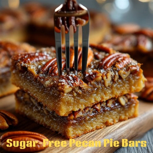 🥧 Sugar-Free Pecan Pie Bars Rich, gooey, and nutty—everything you love about pecan pie in bar form! 📝 Ingredients Crust: 1½ cups almond flour ¼ cup coconut flour ⅓ cup melted butter 3 tbsp allulose Pinch of salt Filling: ¾ cup allulose ½ cup butter 2 large eggs 1 tsp vanilla extract 1½ cups pecans, chopped 1 tbsp heavy cream 👩‍🍳 Steps to Create Preheat oven to 350°F and line an 8x8-inch pan. Mix crust ingredients and press evenly into the pan. Bake 10 minutes. In saucepan, melt butter with a