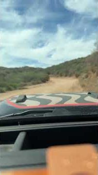 Bumpy dirt road at speed
