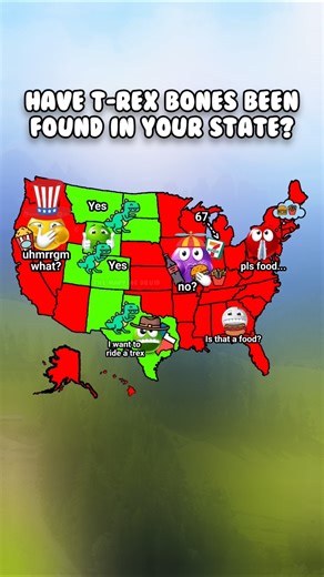 T-Rex 🦕 bones in US states?