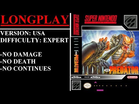 Alien vs. Predator [USA] (Super Nintendo) - (Longplay | Expert Difficulty)