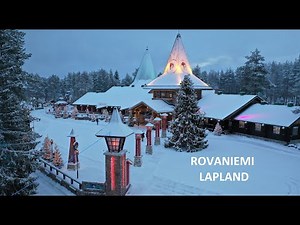 Santa Claus Village in Rovaniemi just before Christmas - Lapland Finland Arctic Circle