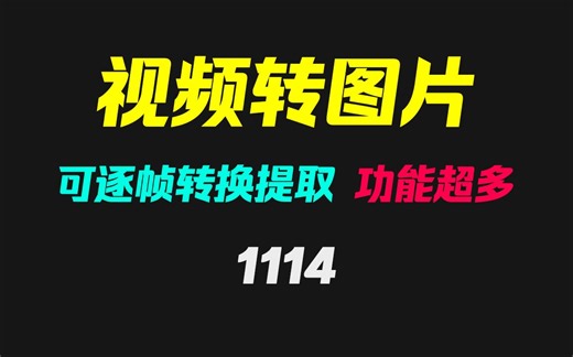 视频怎么转换成图片？它可按帧逐帧转换提取！