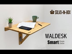 waldesk - Foldable Wall Mounted Table for Study & Laptop Activity Table Desk