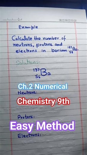 9th Chemistry Ch.2 Numerical Easy Method