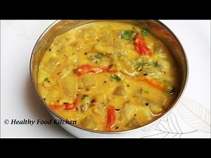 Vellai Poosanikai Kootu in tamil/White Pumpkin Recipe in tamil/Ash Gourd Recipe tamil/Ven Poosanikai