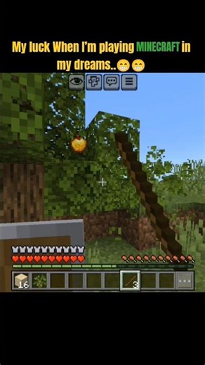 Minecraft luck in my dreams😁 #viral #trending #shorts.