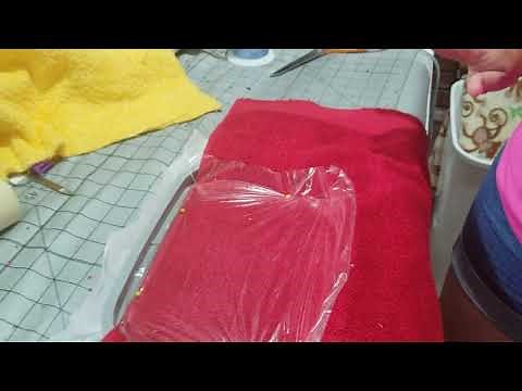 Appliques with Character - Hooded Towel - Set Up and Stichout