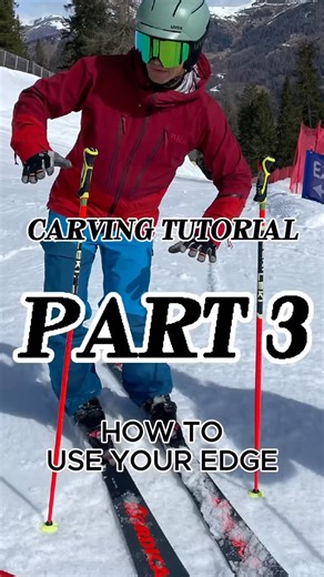 Part 3: Edge Engagement The ski responds to clarity, speed, and precision — not to force. A short, quick movement from the ankle and knee is enough to put the ski cleanly on edge, accelerate it, and give it an instant new direction. Once this edge engagement is dialed in, you can train it exactly where real carving happens: higher speed, small turns, close to the fall line. 👉 Part 3 shows why short, fast edge inputs have a massive effect on your skis. • • #perfectcarving #edgeengagement #skitec
