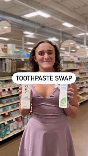Toothpaste swap! Skip toothpaste with titanium dioxide, fluoride, and artificial flavor; instead try these two better options. Two toothpaste options I found at Sprouts: Boka Essential Oxygen Impacts of Fluoride Neurotoxicity and Mitochondrial Dysfunction on Cognition and Mental Health https://pmc.ncbi.nlm.nih.gov/articles/PMC8700808/ • • • • • • • #carebycara #cleaneating #cleanswap #toothpaste #ingredientsmatter #healthconscious #healthtip #healthylifestyle #healthconscious #sproutsfarmersmark