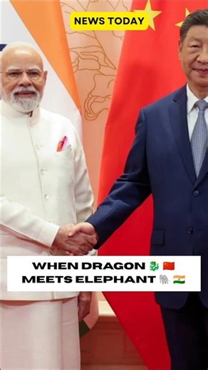 Modi-Xi Reset India-China Ties! 🐘🐉 #shorts