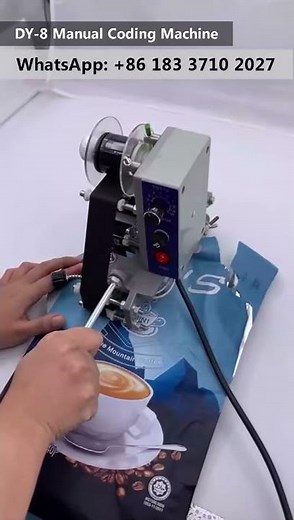 Fineray DY-8 Manual Hot Foil Stamping Printer Thermal Ribbon Coder 110V Date Code Machine