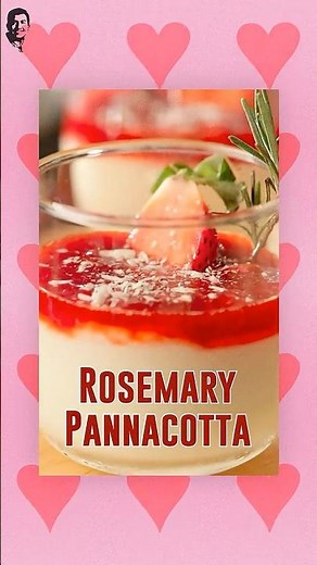 Add a touch of romance to your Valentine’s Day with this delicious 'Rosemary Pannacotta'!! #shorts