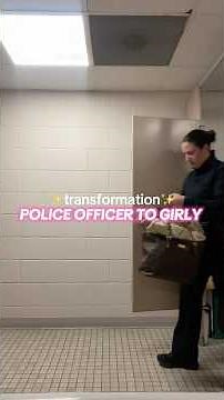 Get ready with me as a female police officer #policeofficer #grwm #transformation