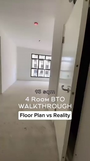 17K views · 5 comments | Ever wondered what a 4 room BTO floor plan is like in reality? Watch as @homeforers shows us a walkthrough of their 93 sqm new bto layout! ❤️ | Hometrust.sg | Facebook