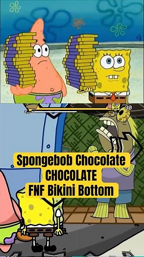 Fish hates Chocolate - FNF Bikini Bottom Mobile Mod #fnf #spongebob #chocolate #bikinibottom