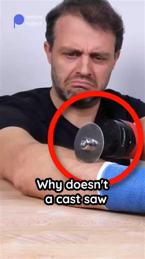 2.4K views | Why does not cast saw cut the skin | Particle project | Facebook
