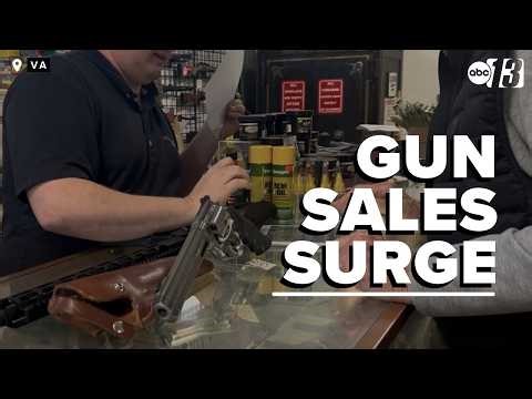 Gun sales surge at Virginia stores as assault weapons ban heads to Governor Spanberger