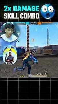 New Secret 200% High Damage Character Skill Combination for CS Rank 🔥🤫 Free Fire #shorts