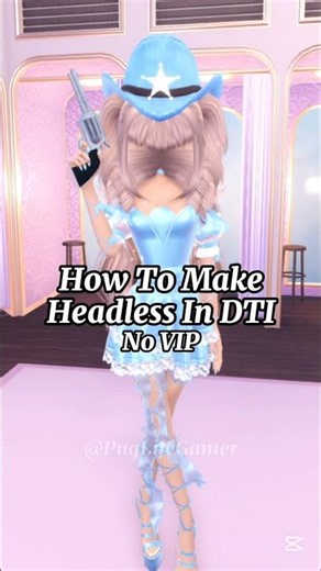 EASY HEADLESS TUTORIAL HACK NO VIP 😍 DRESS TO IMPRESS #roblox #dti #dresstoimpress #viral #shorts