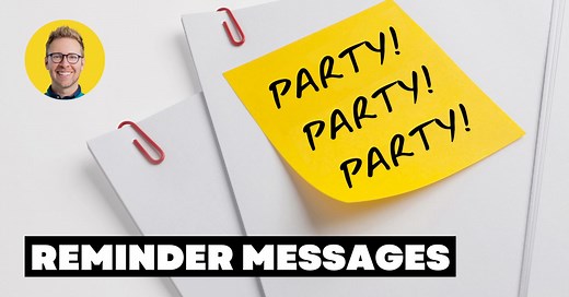 Party Reminder Messages: The 3 You MUST Send